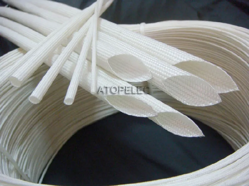 

1M Braided Fiber Glass 600 Deg.C 500V Soft Tube High-Temperature Sleeving 1mm/2mm/3mm/4mm/5mm/6mm/8mm/10mm/12mm