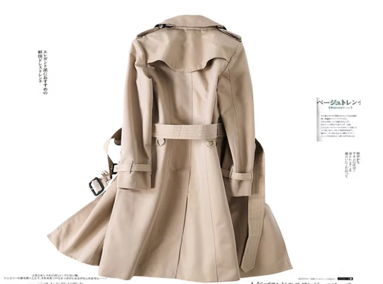 Toutes Moyen Designer Les Mode Breasted Haute Femelle 2018 Double Longueur Automne Qualité Femmes Coréenne Kaki Nouveau Sélections Survêtement Tranchée SBOqIwcx7