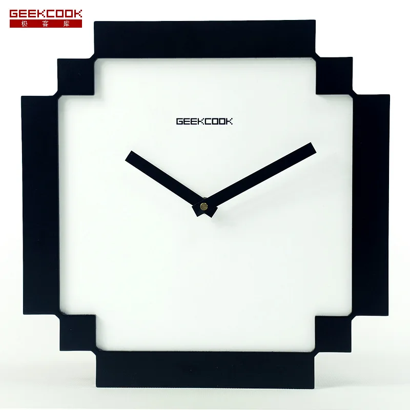 Black White Pixel Style Wooden Wall Clock Home Decor Kids Silent Black White Pixel Style Wooden Wall Clock Home Decor Kids Silent 12 In Clocks From Garden On Aliexpress Alibaba Group