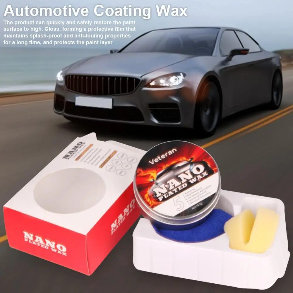 

Car waxing king Brazil palm wax hand fixed wax high gloss high water splash crystal wax waxing sponge rag