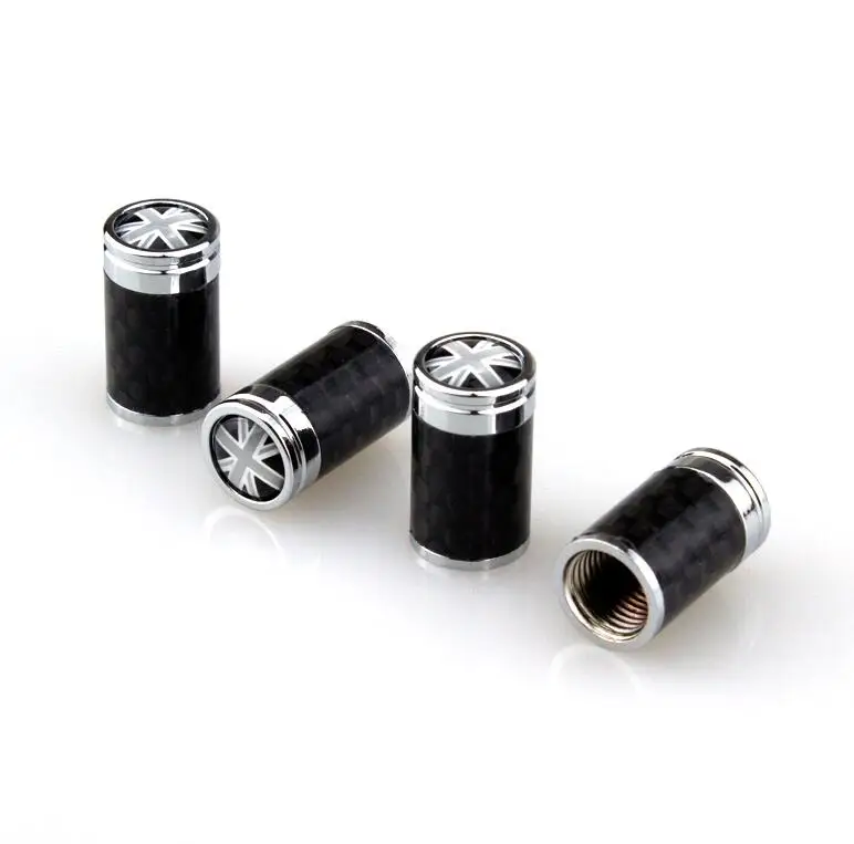 40pcs/lot High Quality Carbon Fiber tire valve caps Car Wheel Tire Tyre