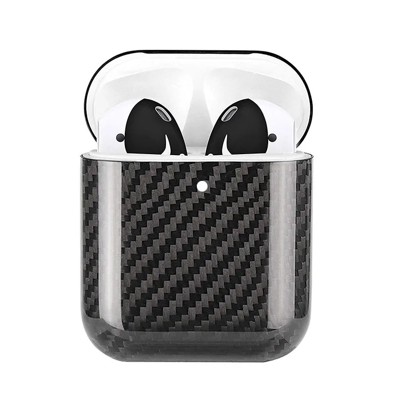 

Carbon Fiber Hardshell Case Protection Box Compatible with Apple Airpods 2 IJS998