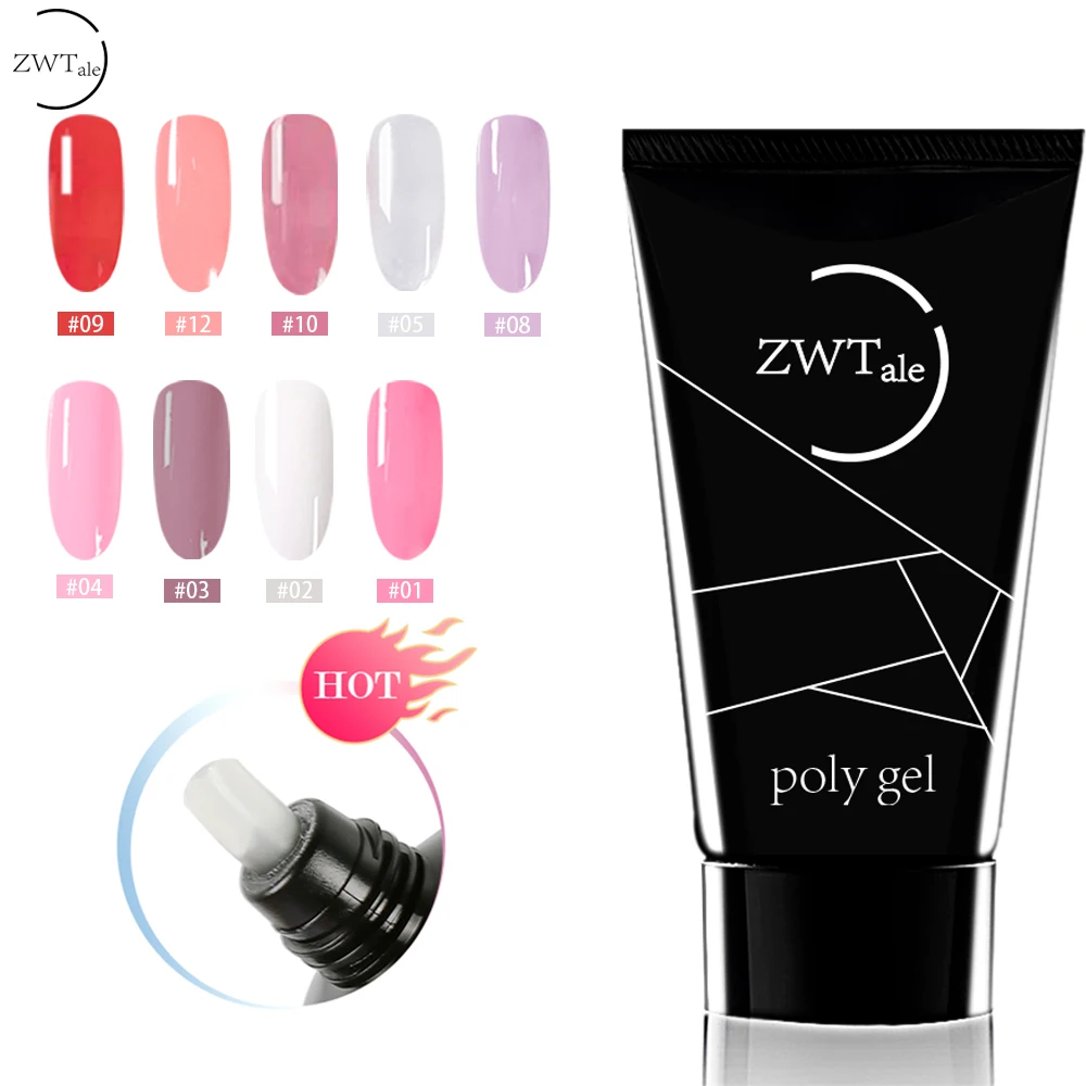 

ZWTale poly gel varnish Nail polish 30ml Polygel Quick Builder Extension enhancement Camouflage LED UV Gel Varnish