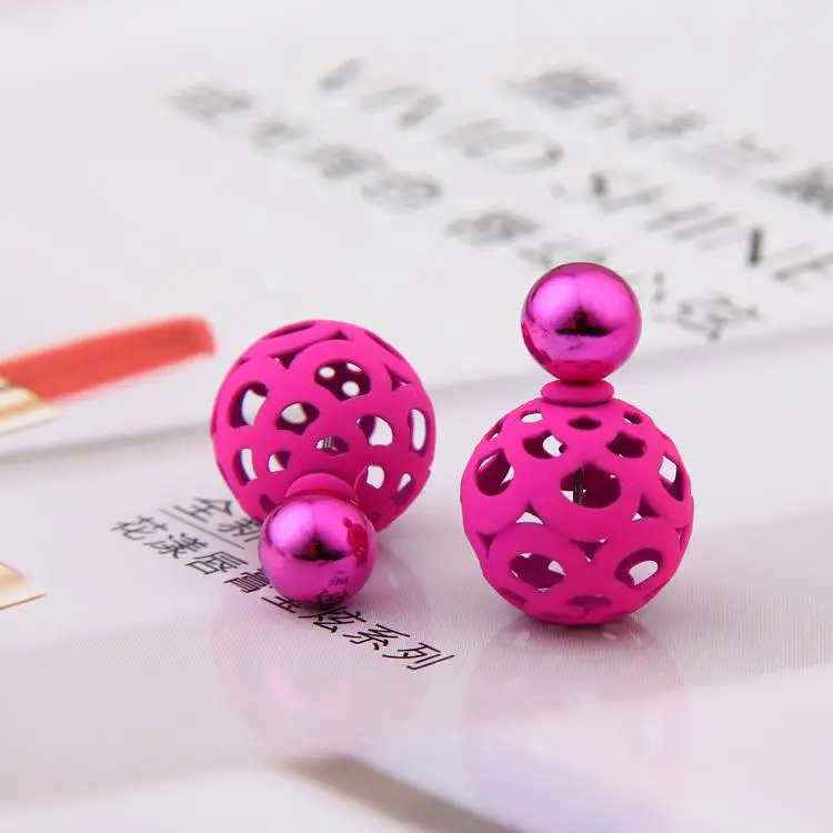 Pearl Stud Earrings for Women New Design Elegant Fashion Jewelry 1 Color Double Side Pierced Crystal Earings. Pearl Stud Earrings for Women New Design Elegant Fashion Jewelry 1 Color Double Side Pierced Crystal Earings.