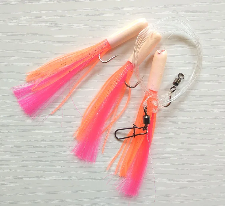 10pcs 1/0 Sea rig Sabiki rigs sea fishing rigs flasher rig sea fishing