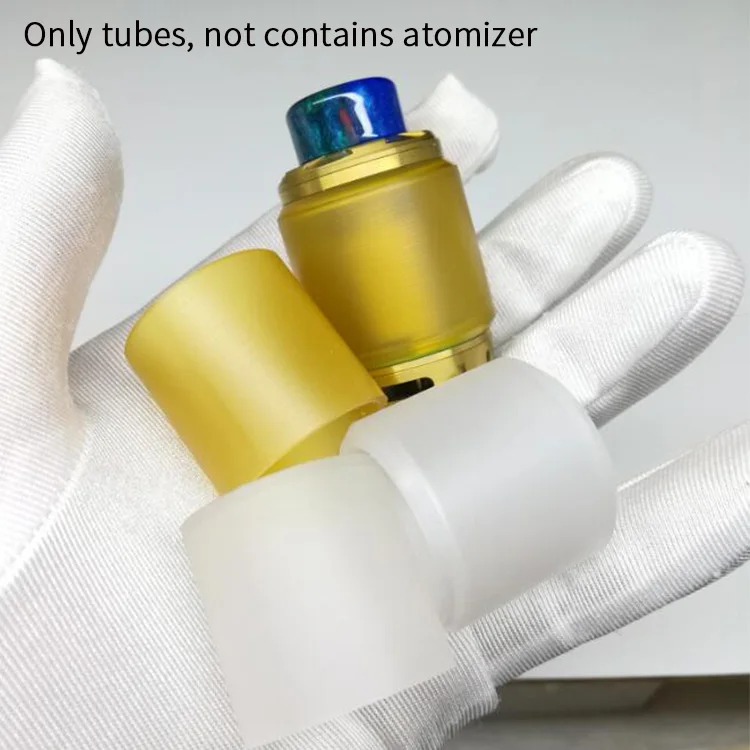 

1pc Plastic Replacement Tube For Creed RTA PEI Unbreak Fat Bubble Normal Staight Tube With Package Vape Accessories