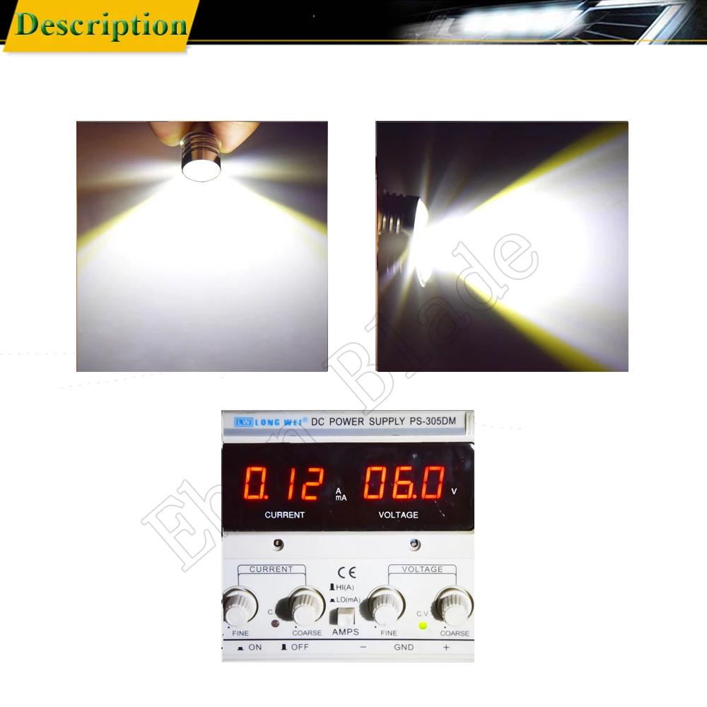 LED 비상 작업 조명 토치, 손전등 램프 교체 전구, 3V, 4.5V, 6V, 12V, 18V, 24V, 한 쌍 P13.5S, PR2, PR3, 3030, 3SMD