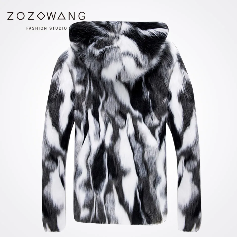 2016 new special winter fur coat casual men's wild personality thick fur coat Leather grass Male