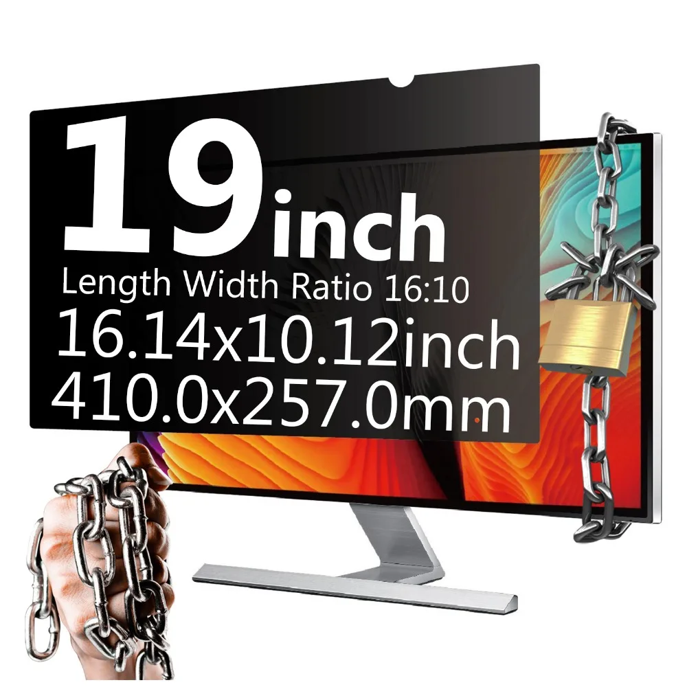 

YOSON 19 inch Widescreen Universal Privacy Screen Filter Privacy Filter for 16: 10 Screen Protector