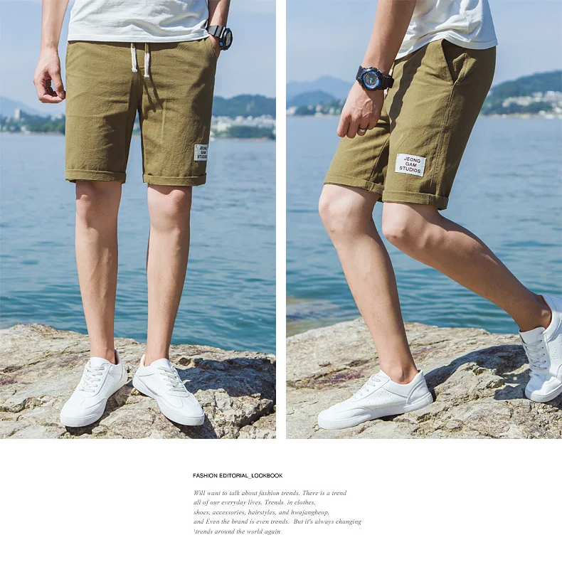 best casual shorts 2022 Summer Home Casual Shorts Men ,fashion Plus Size Mens Loose Cotton Shorts , Comfortable Breathable White Shorts Male  S-5XL best casual shorts