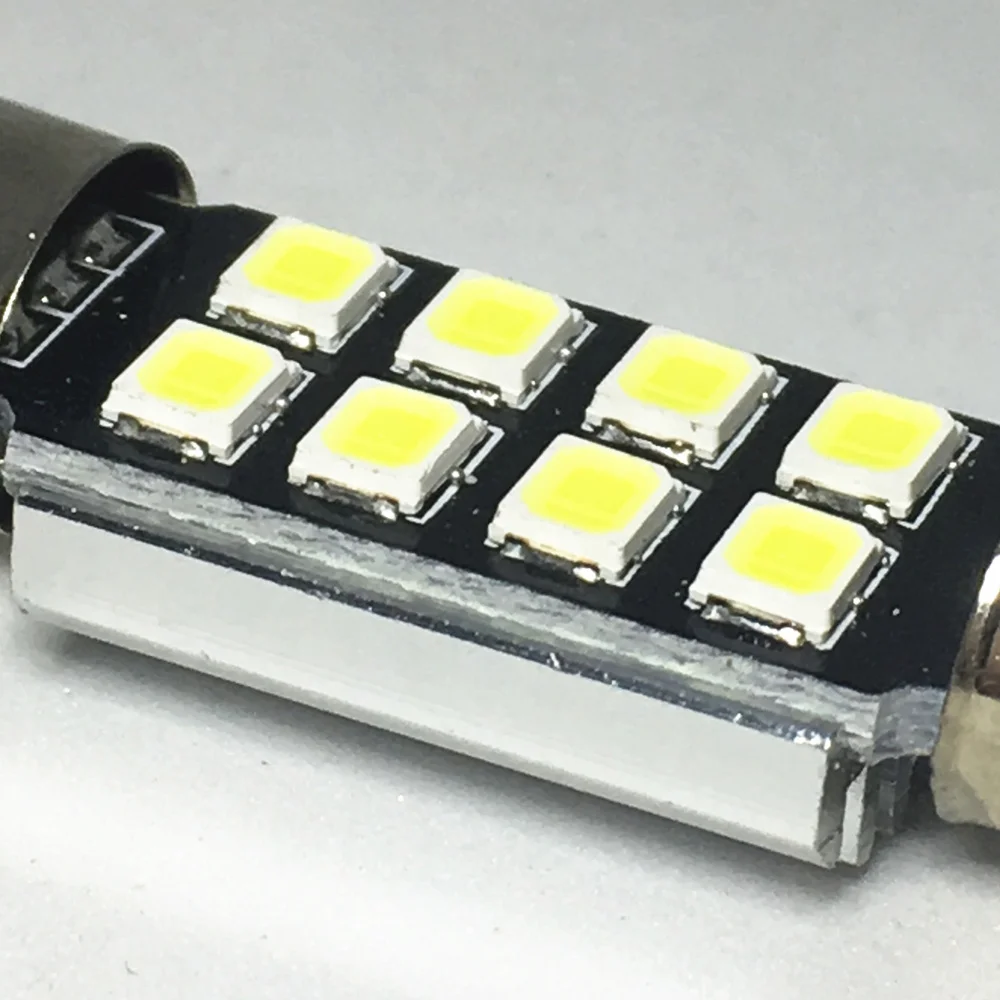 10 шт. гирлянда 31 мм 36 39 41 CANbus C5W светодиодная безотказная 5630 5730 8 smd внутренняя лампа