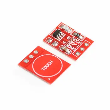 

5pcs/lot TTP223 Touch button Module Capacitor type Single Channel Self Locking Touch switch sensor