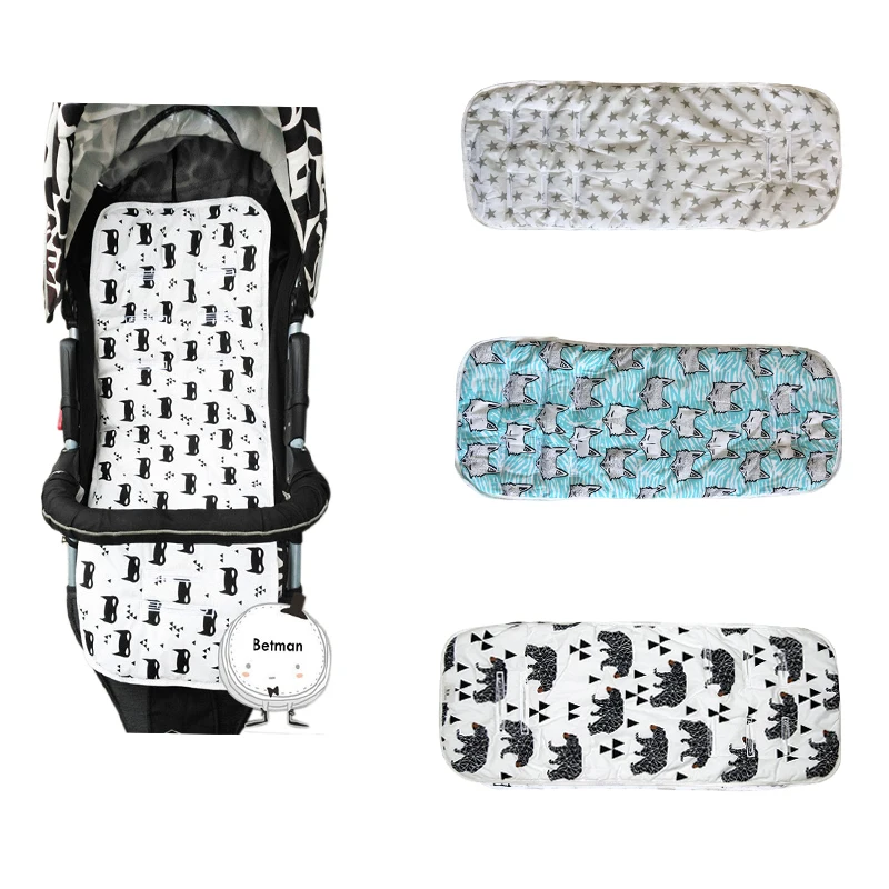 

Hot Sale Cotton Baby Stroller cushion Seat pad Infant Prin Diaper Pad Changing Mat Seat Pad For Unisex Pram Stroller Accessories