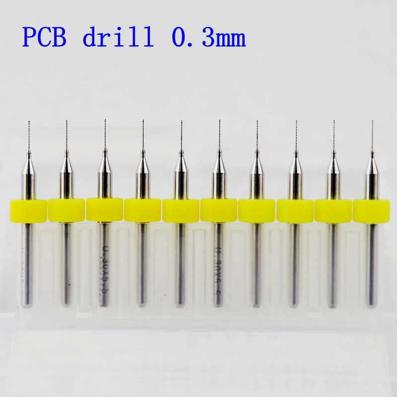 Набор сверл 0 3 1 2 мм 10 шт./твердосплавные микро сверла с ЧПУ PCB|drill bit set|pcb drill setcarbide