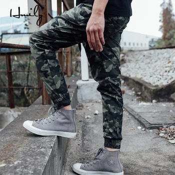 

HMILY New Casual Mens Joggers Pants Loose long Casual Fashion Brand Trouser High Quality Pants Men Casual Long Pants