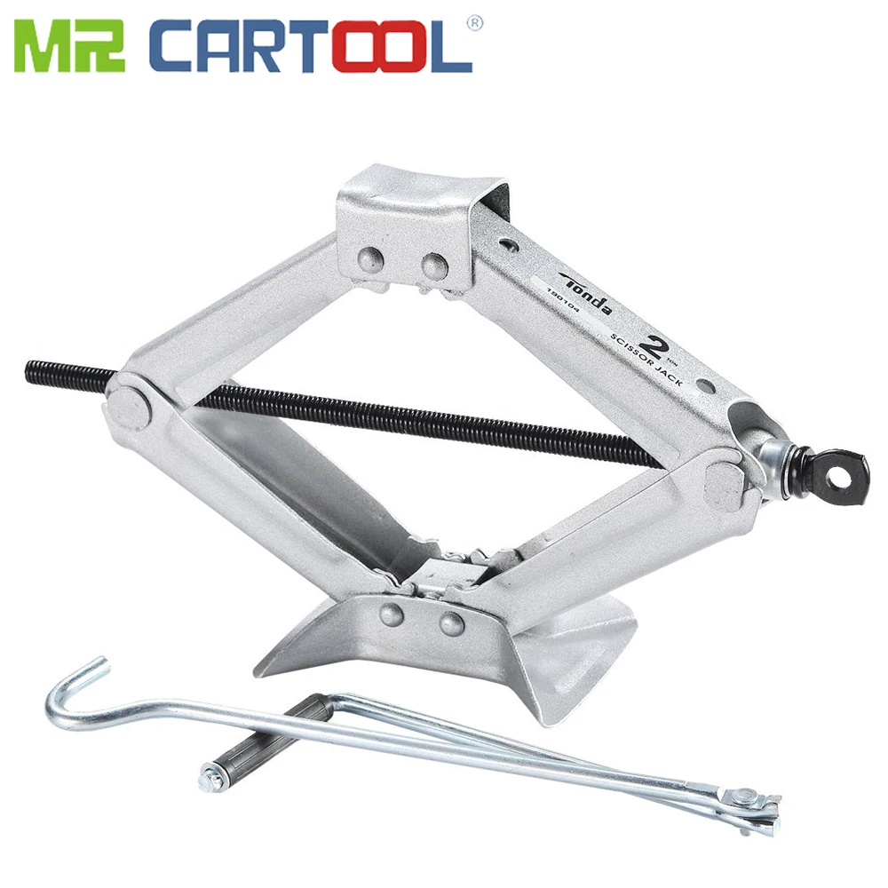

Mr Cartool Car Jacks 2 Ton Hand shake Portable Scissor Jack for Sedan and Coupe