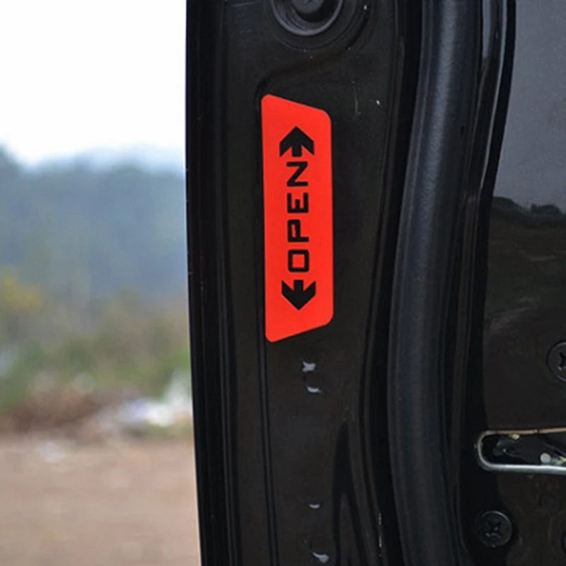 

Car Door Safety Reflective Sticker Car Door Open Warning Reminder Sticker Interiror Decor