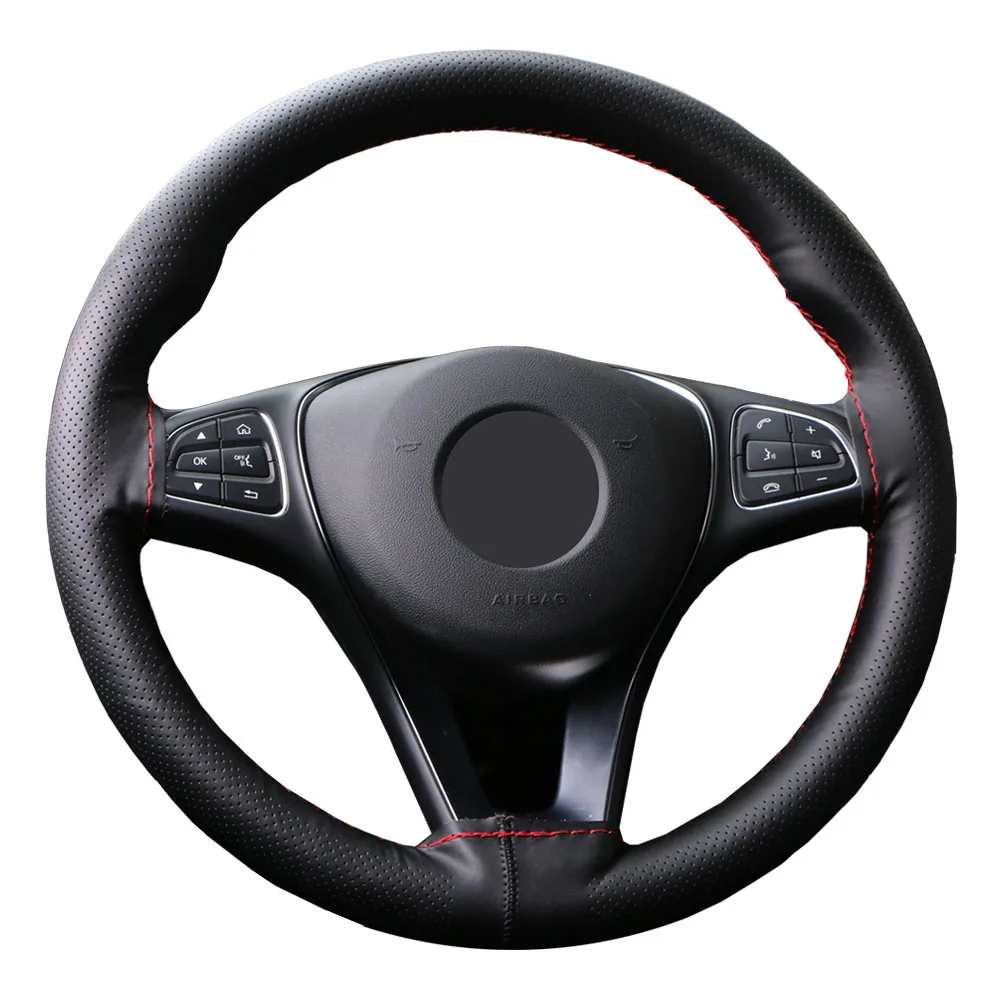  10 PCS /Set O SHI CAR steering-wheel cover with Display stands/ Genuine Leather Auto steering wheel