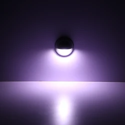 Low Voltage Half - Moon LED Stair and Deck Lighting - 12V Recessed Outdoor Pathway Illumination - Silver (Cold White)