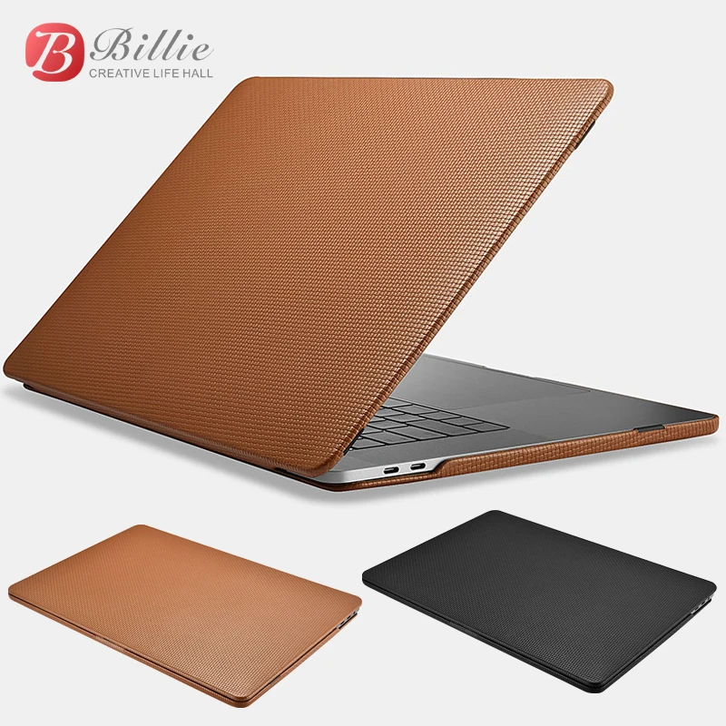 Чехол из натуральной кожи для MacBook Pro 15 дюймов новинка 2018 роскошные сумки и чехлы