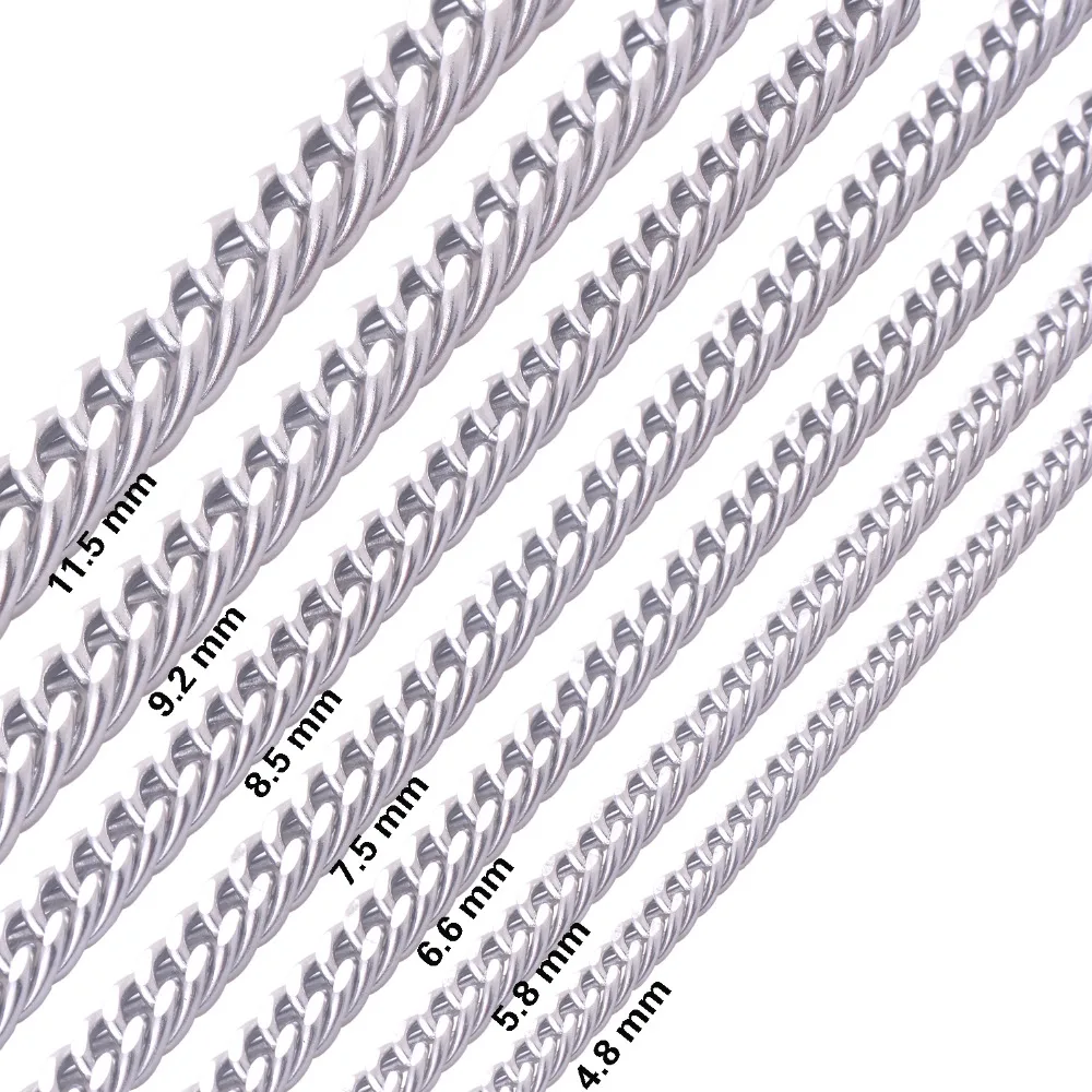 Rope Chain Width Chart