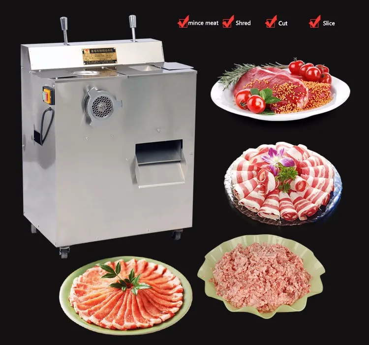 

1500W Electric Meat Grinder Stainless Steel Multipurpose Kitchen Slicer Commercial Stuff Mincer QRLS-400