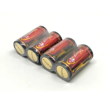 

4pcs/lot TrustFire Protected 18350 Lithium Battery 1200mAh 3.7V Rechargeable Li-ion Batteries with PCB For LED Flashlights
