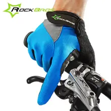 ROCKBROS Touch Screen Non-Slip Breathable Bike Bicycle Bicicleta Cycling Cycle Full Finger Ciclismo Luvas Gloves For Smartphone