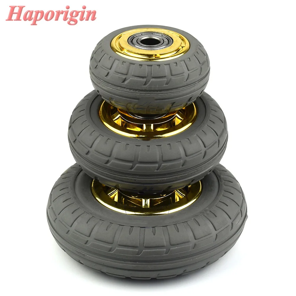 3'' Rubber Swivel Casters Industrial Castor Univeral Wheel Silence Rolling Caster Shelf Bearing
