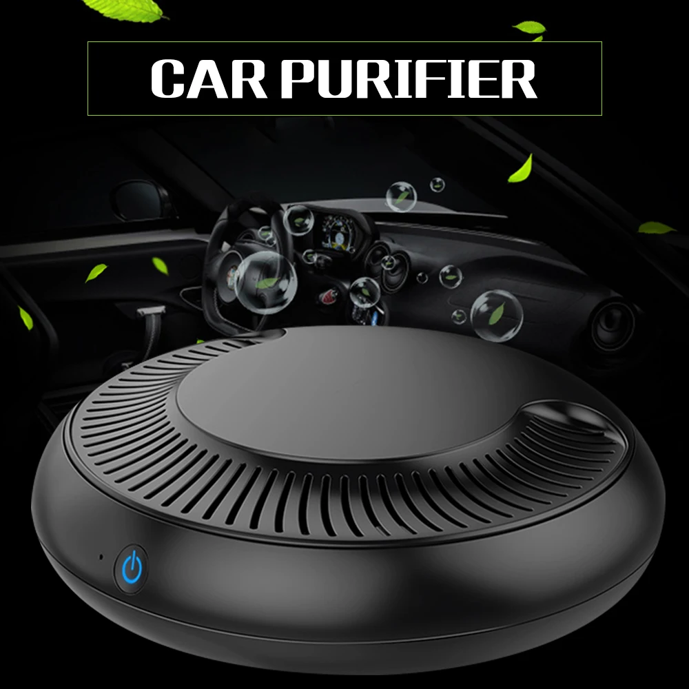 Goede Auto Luchtreiniger met Filter Luchtverfrisser Cleaner Negatieve Ionisator USB Formaldehyde Bacteri euml;n Geur Zuiverende Apparaat Auto Goederen