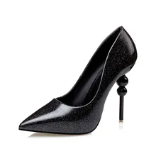 Free shipping 2016 Autumn Fashion pointed toe pumps women OL shoes Heels 10cm