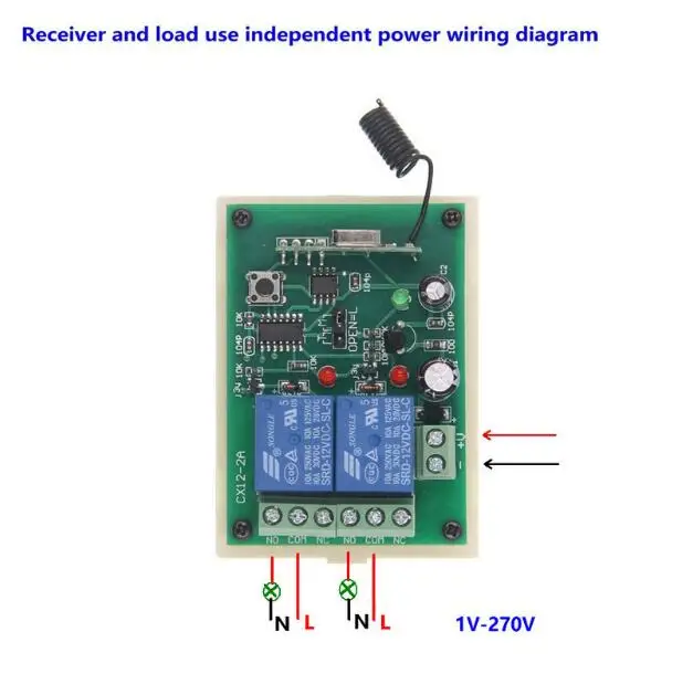 DC 12V 24V Мотор пульт дистанционного управления переключатель двигателя вперед обратный вверх вниз, приемник передатчик; 315/433Mhz