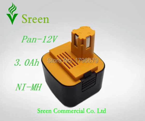 

New NI-MH 3.0Ah Spare Rechargeable Power Tool Battery Replacement for Panasonic 12V EY9101 EY9200 EY9200B EY9001 EY9108 EY9201B