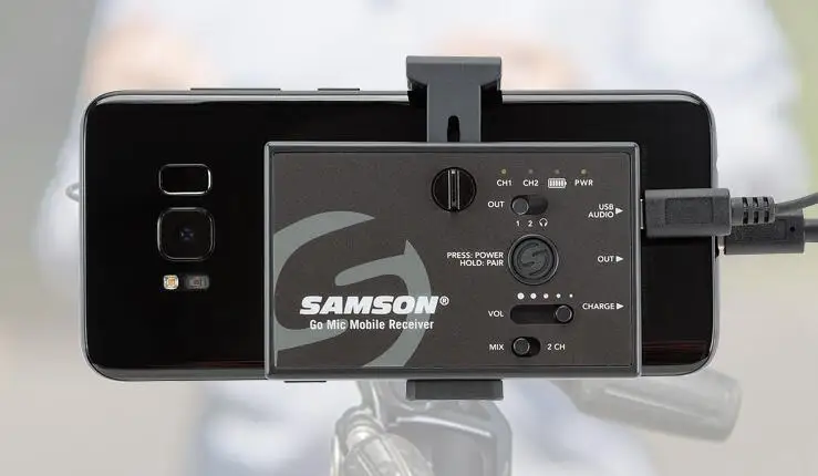 SAMSON Go Mic мобильный беспроводной микрофон петличный/портативная беспроводная система для мобильного телефона/SLR камеры/видеокамеры