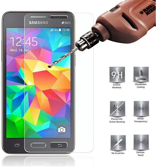 

Anti-Explosion 2.5D Screen Protector Tempered Glass For Samsung Galaxy Grand Prime SM-G530H G530F / SM-G531H G531F Glass Film