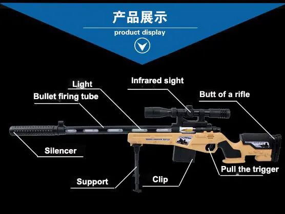 Горячие электрический игрушечный пистолет Акустооптическое Submachinegun игрушечный пистолет игрушка мальчика винтовки инфракрасный вибрации