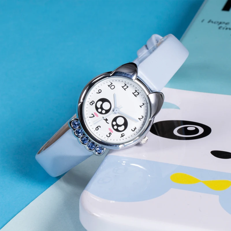 KDM часы для девочек детские часы из натуральной кожи с милой лисой Роскошные водонепроницаемые часы с бриллиантами милые детские наручные часы студенческие часы