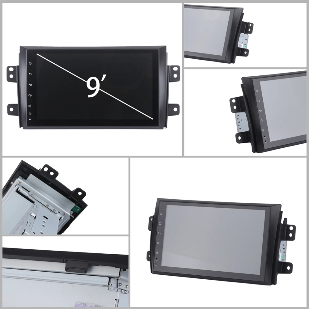Sale Android 9.0 Car 1 din Stereo for SX4 2006 2007 2008 2009 2010 GPS Car Radio Bluetooth 9" IPS Multi Touch Screen 2