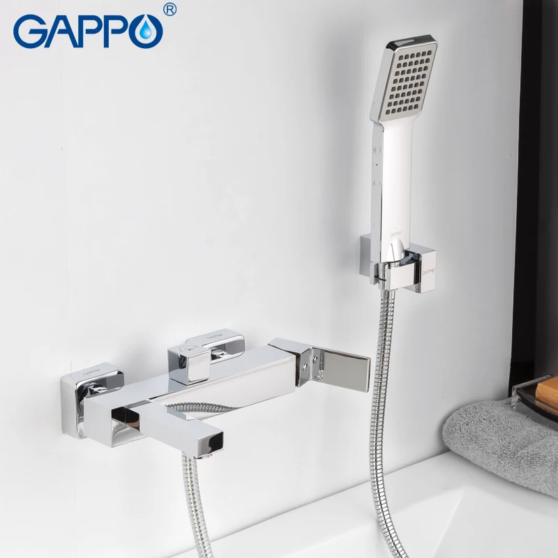 

GAPPO bathtub faucets bathroom chrome rain bath tub faucet mixer taps rainfall shower faucets wall mounted