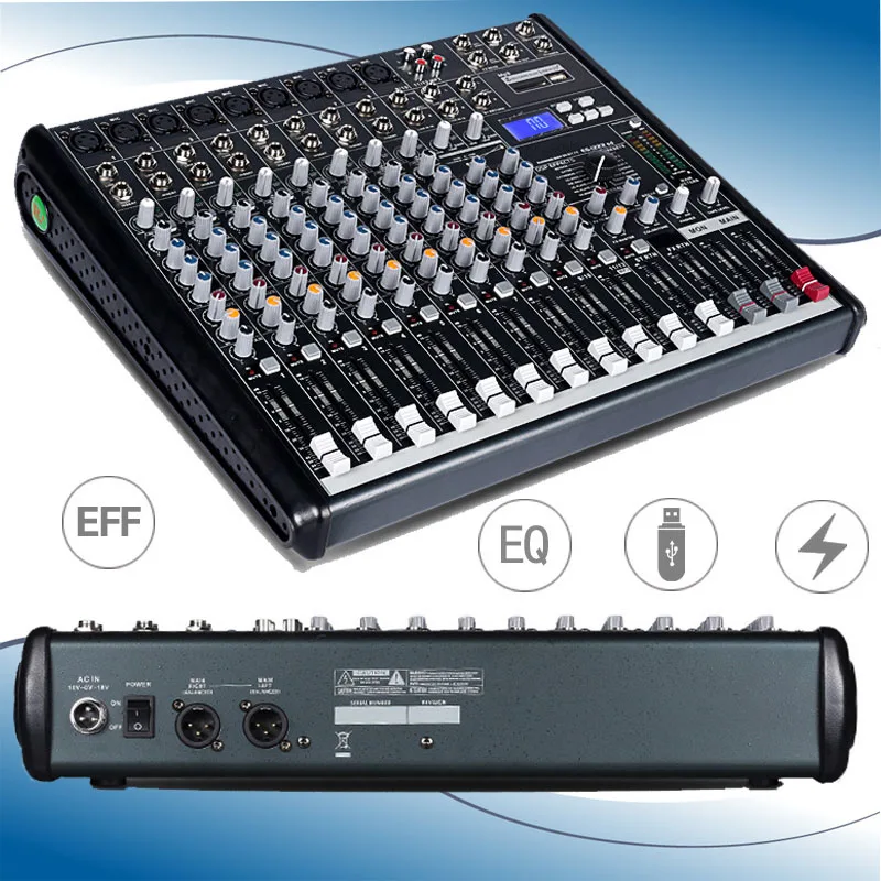 Buy 12 Channel USB Mixer Professional Audio Mixer DJ