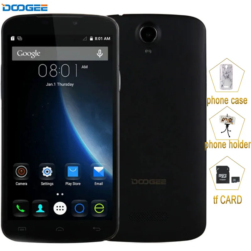 3G Original Smartphone DOOGEE X6 1GB 8GB Mobile Phone 5 5inch Android 6 0 MTK6580 Quad