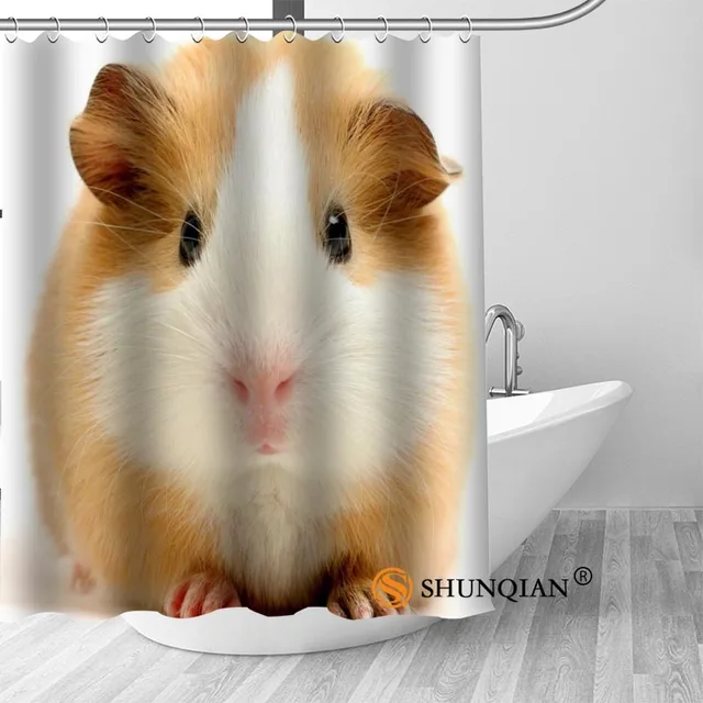 New Guinea Pig Shower Curtain Bathroom Decorations For Home Waterproof