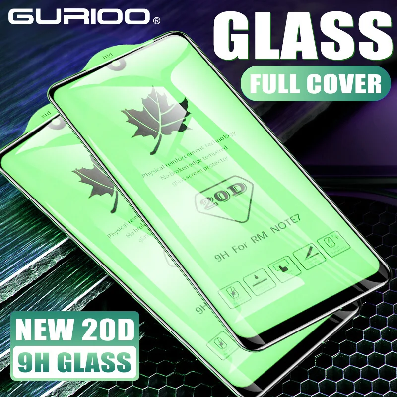 

Gurioo 20D Full Cover Screen Protector Film For Xiaomi Redmi 7 Note 7 Pro Tempered Glass For Xiaomi Mi 8 SE Lite Glass Film