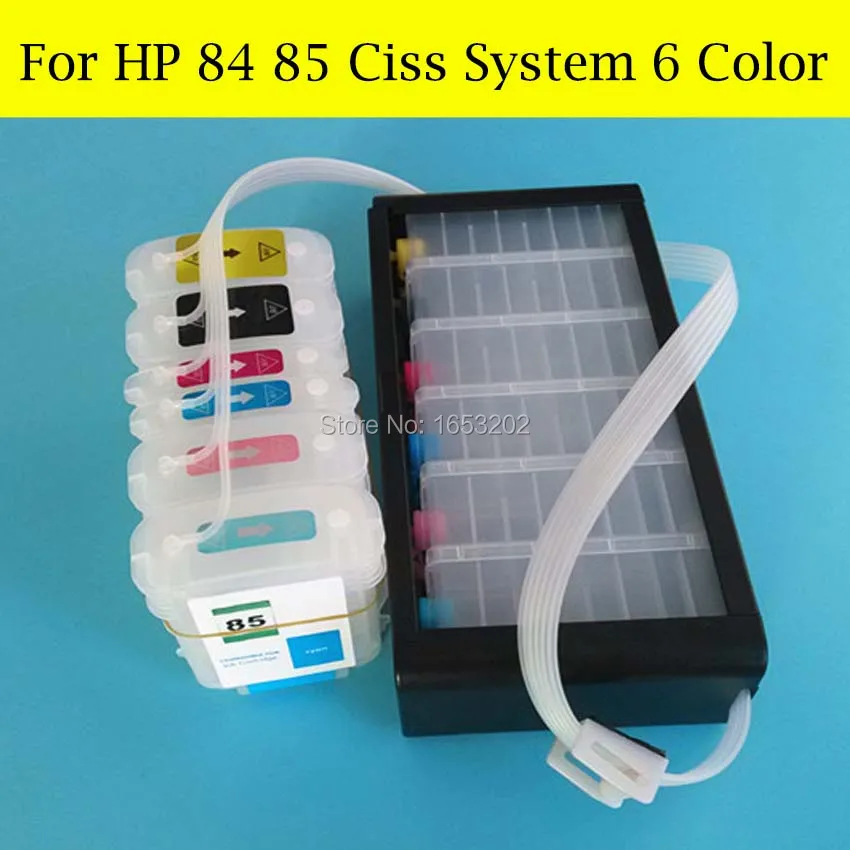 For HP 84 85 Ciss System 6 Color 3
