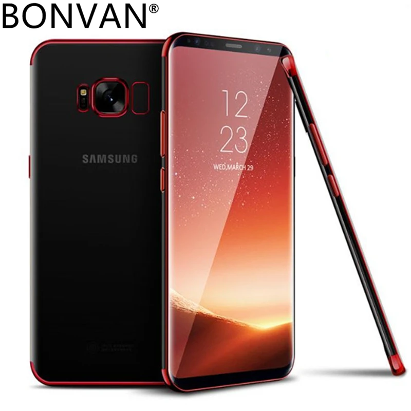 

BONVAN Plating Transparent Case for Samsung Galaxy J7 J5 J3 Pro J7Pro Ultra Thin Clear Soft Case for Samsung j7 2017 EU Version