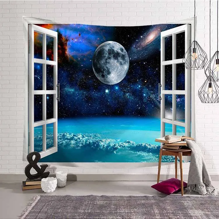 

Universe Tapestry Dorm Decor Galaxy Hippie Tapestry Wall Hanging Trippy Space Artwork Tapestry Psychedelic Backdrop Tapestries