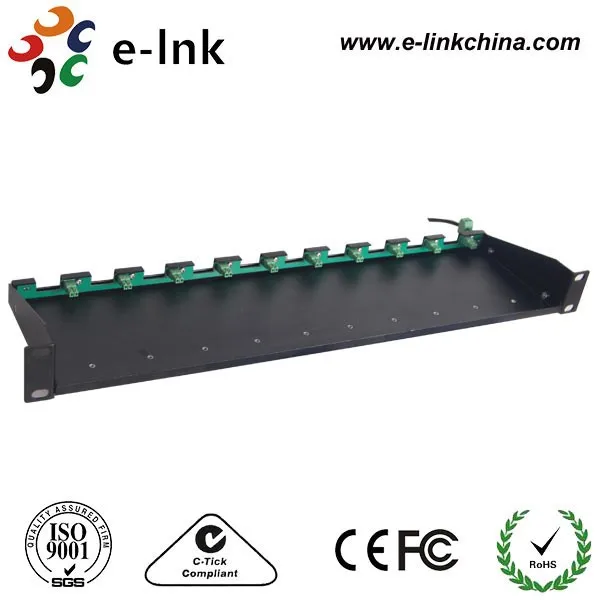 

19" 10-Slot Rack for Micro-type Media Converter