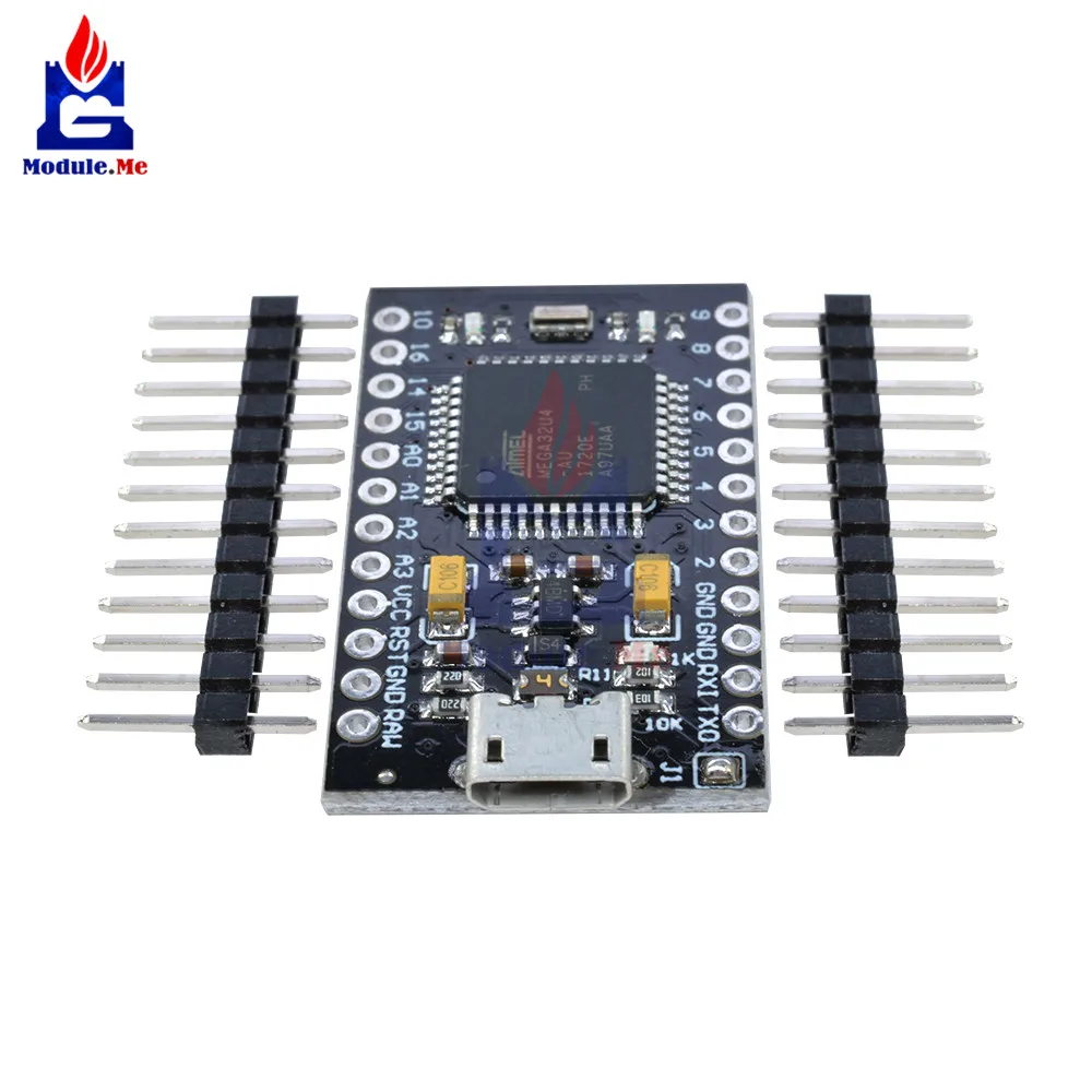 Pro Micro ATmega32U4 ATMEGA32U4-AU 3,3 В 8 МГц модуль USB контроллер Микроконтроллер плата для Arduino Nano с Загрузчиком