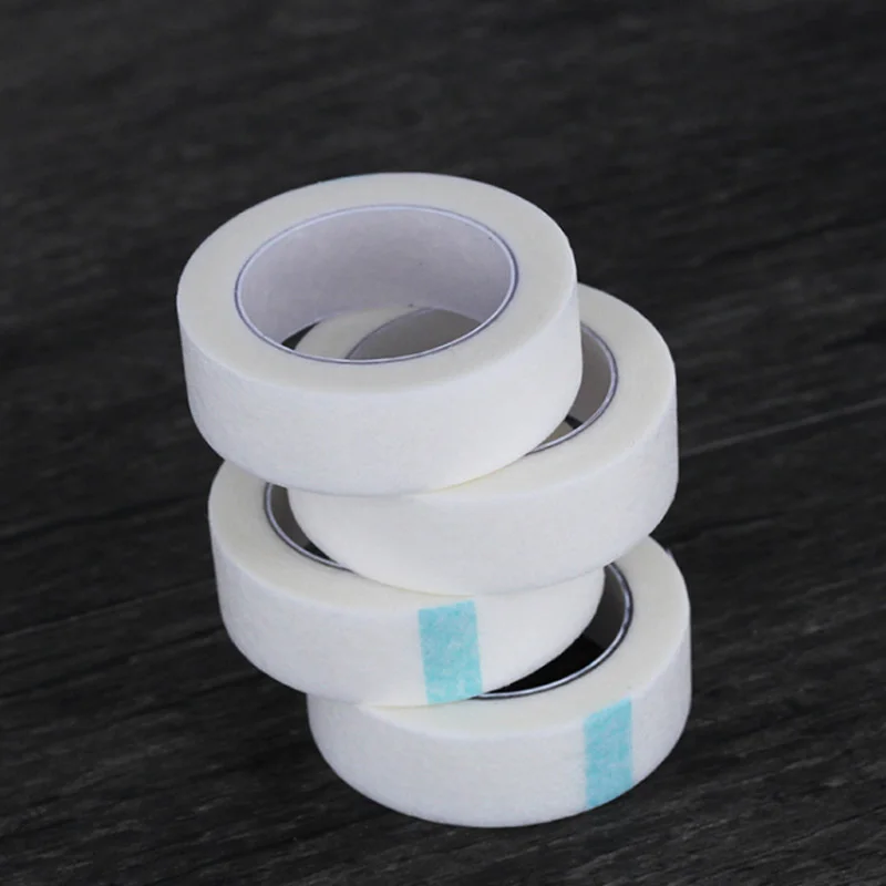 

5 Rolls White Medical Tape Fabric False Eye Lash Tapes for Individual Eyelash Extension Supply SSwell