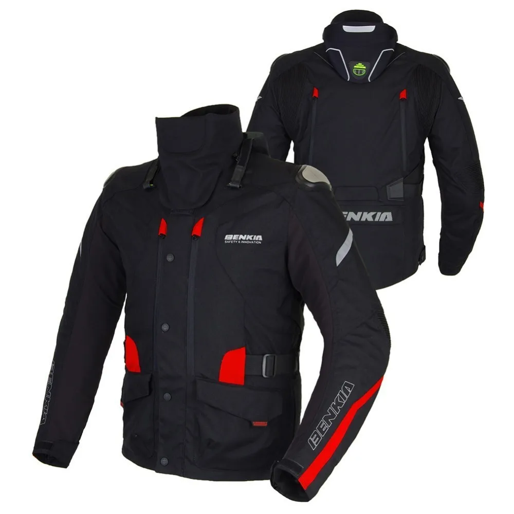 BENKIA JD10 chaqueta de la Motocicleta de carreras de chaqueta de protección forro desmontable cazadora Moto Revestimento Da Motocicleta